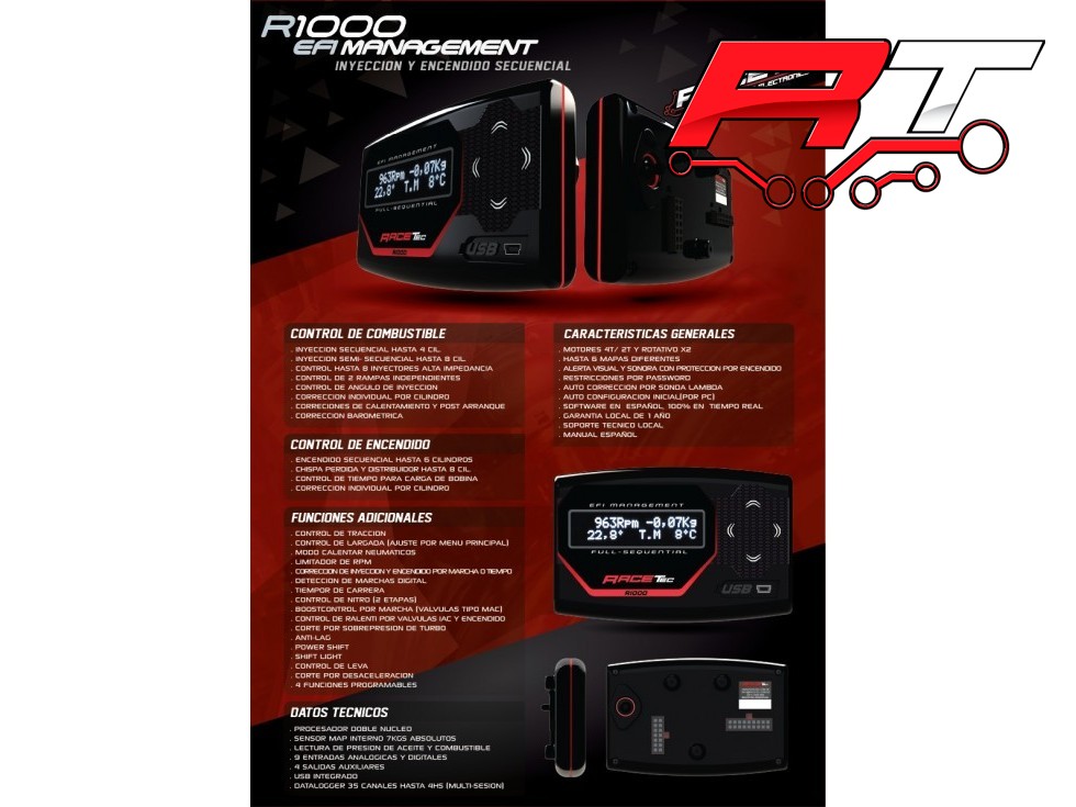 RACETEC R1000 – Gestión de Inyección y Encendido Secuencial - Imagen 5