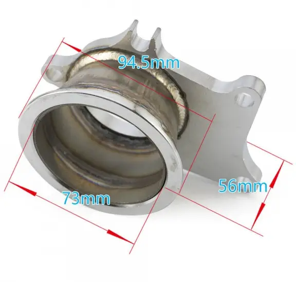FLANGE TURBO DOWNPIPE T04E(T3T4)/V-BAND 3" - Imagen 5