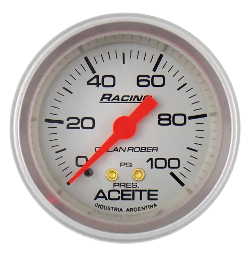 RELOJ PRESION ACEITE 100 PSI 52MM ORLAN ROBER