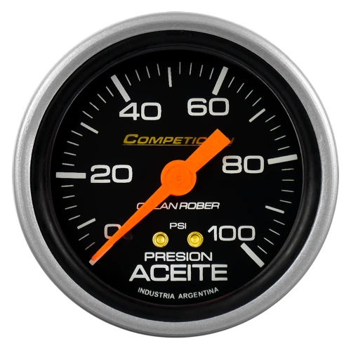 RELOJ PRESION ACEITE 100 PSI 60MM ORLAN ROBER