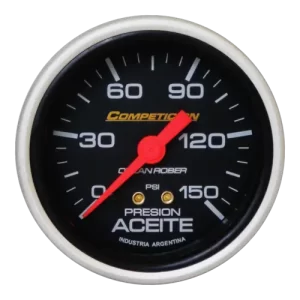 RELOJ PRESION ACEITE 150 PSI 60MM ORLAN ROBER