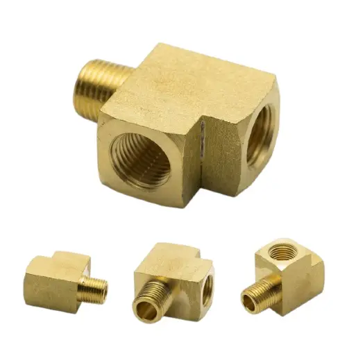 TEE BRONCE MACHO/HEMBRA 1/8" NPT - Imagen 2