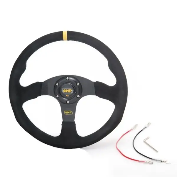 VOLANTE PLANO GAMUSA OMP 350MM