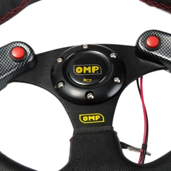 VOLANTE OMP CON BOTON 320MM - Imagen 3