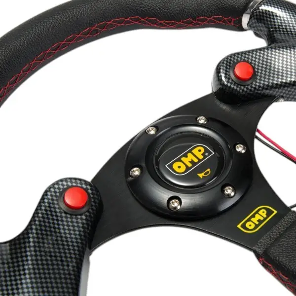 VOLANTE OMP CON BOTON 320MM - Imagen 4