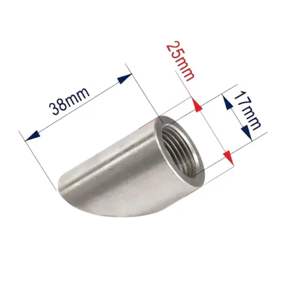 BUNG INOXIDABLE 45º PARA SENSOR O2 - Imagen 4